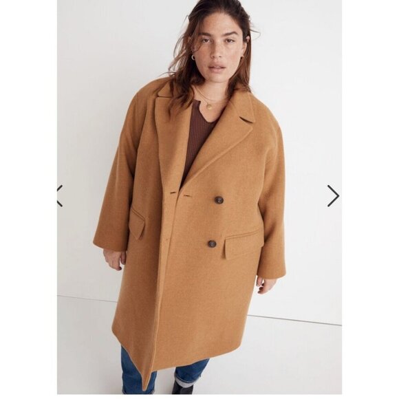 Madewell Jackets & Blazers - Madewell $328 Plus Haydon Coat in Insuluxe Fabric Size 1X Toffee Size NH472